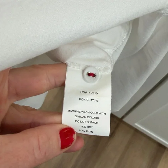 Mer-Sea Essential Collar Shirt Dress White Casual Midi Long Sleeve Small/Medium - Picture 10 of 10